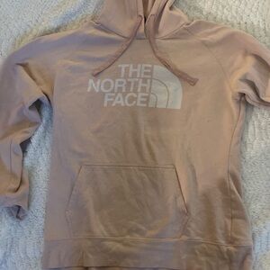 pink north face hoodie